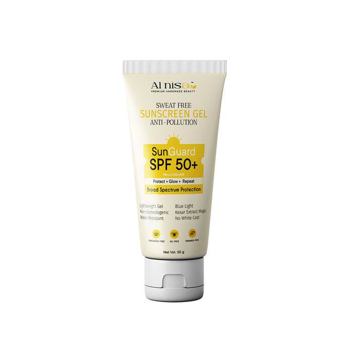 Alnisa Unscented Sweat Free Sunscreen Gel Spf 50+