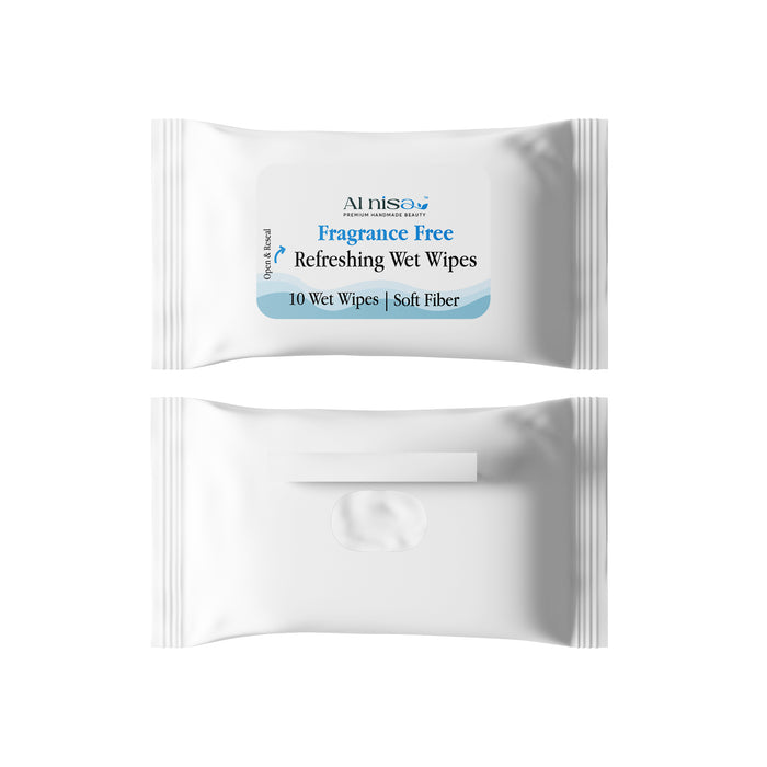 Al Nisa Hajj/Umrah Unscented Wet Wipes, Soft Fibres, Alcohol Free