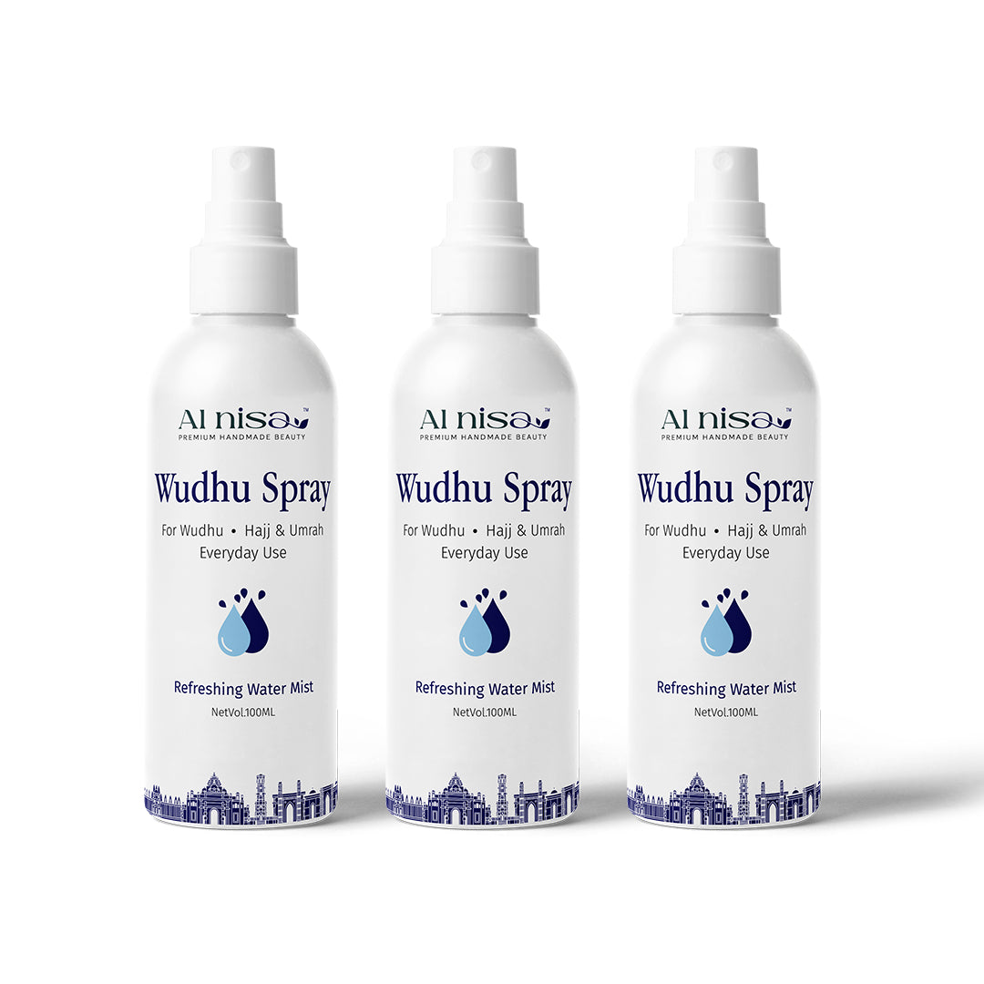 Al Nisa Wudhu Refreshing Water Mist Spray Empty Bottle Set of 3