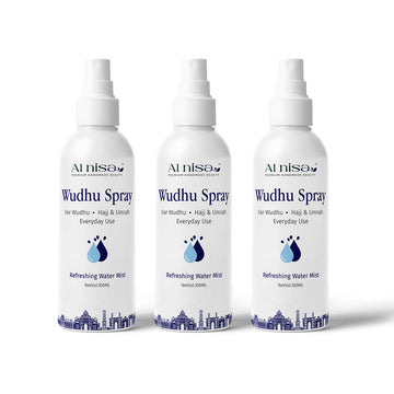 Al Nisa Wudhu Refreshing Water Mist Spray Empty Bottle Set of 3