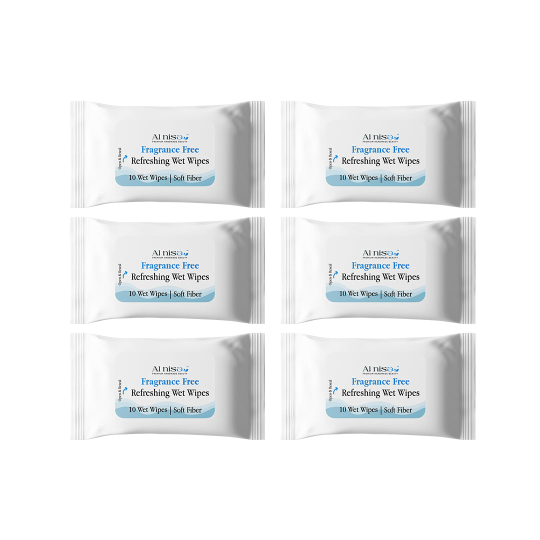 Al Nisa Hajj/Umrah Unscented Wet Wipes, Soft Fibres, Alcohol Free