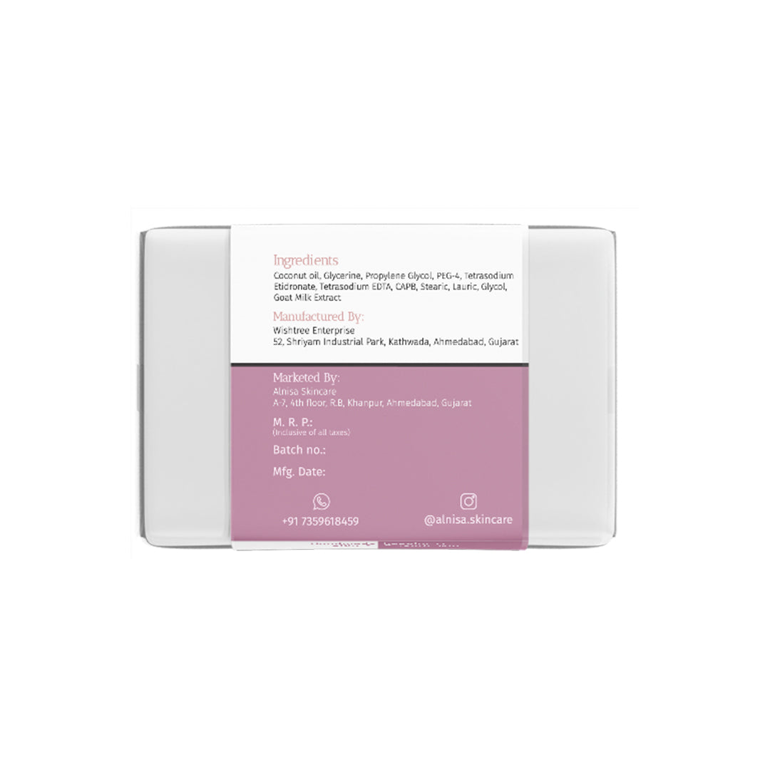 Al Nisa Unscented Goat Milk Hand Made Soap For Smooth Skin