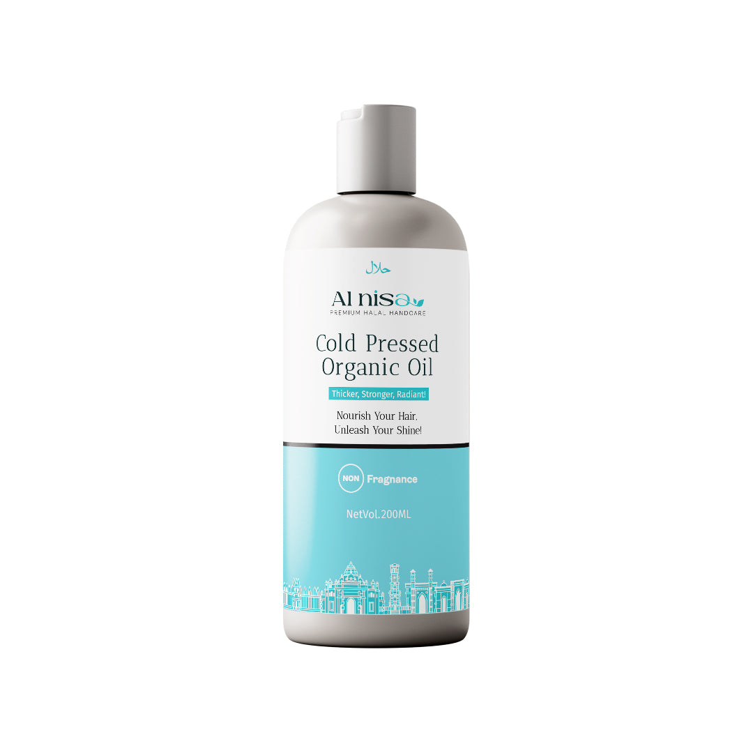 Al Nisa Unscented Cold Pressed Organic Hair Oil For Thicker Hair
