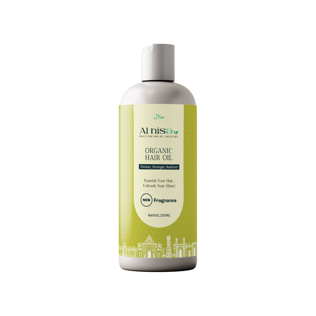 Al Nisa Unscented Organic Hair Oil Enriched With 18 Herbs